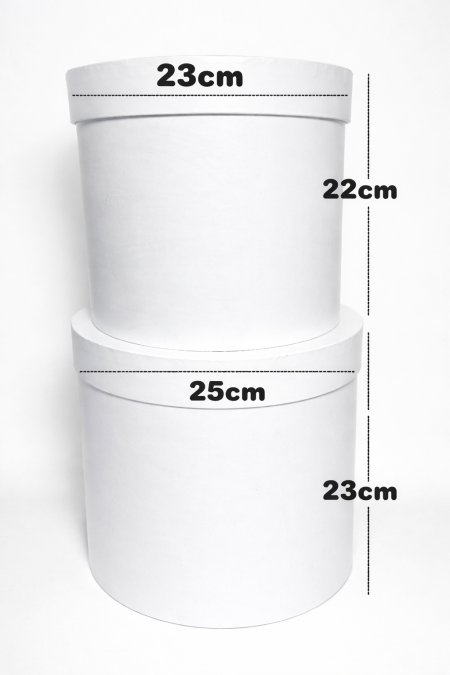 بكج بوكسات مدور لون أبيض