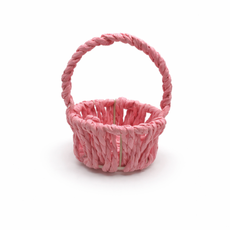 سلة لون زهري -12قطعة