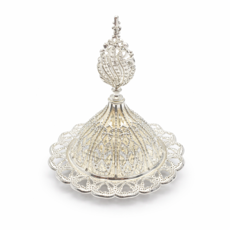 مبخرة معدن لون فضي