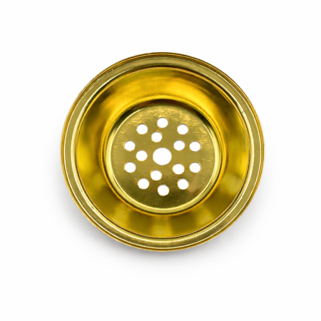 مصفاي مبخرة لون ذهبي مقاس5.8cm