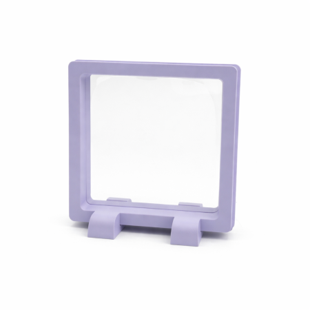 ستاند بلاستك لون أبيض وجه شفاف -12قطعة