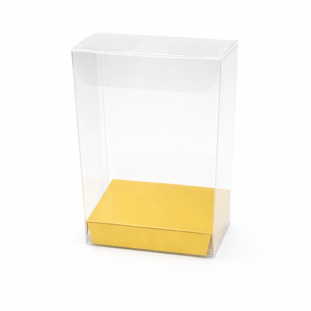 علب pvc 6.6.12cm ذهبي