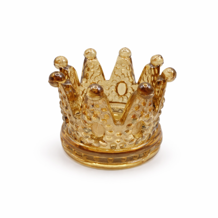 تاج زجاج لون برونزي