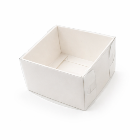 علب 8.8.5 لون أبيض وجه شفاف