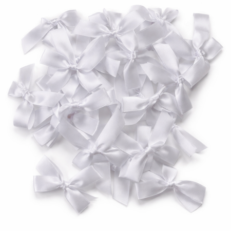 100ببيونة لون أبيض مقاس1.5cm