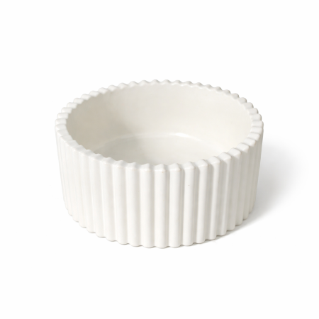 صحن لون أبيض