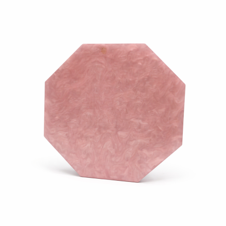 أكريلك لون زهر مموج شكل سداسي-12قطعة