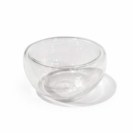 وعاء زجاج شكل مدور