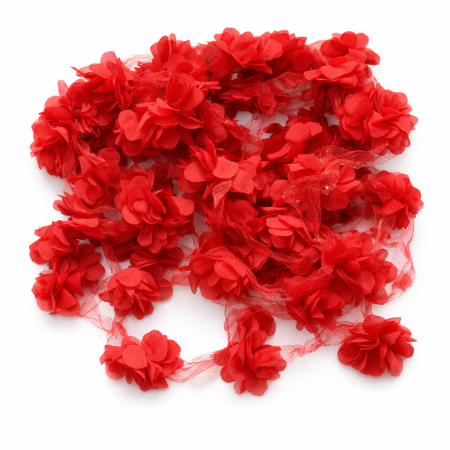 حبل ورد 120 وردة لون أحمر