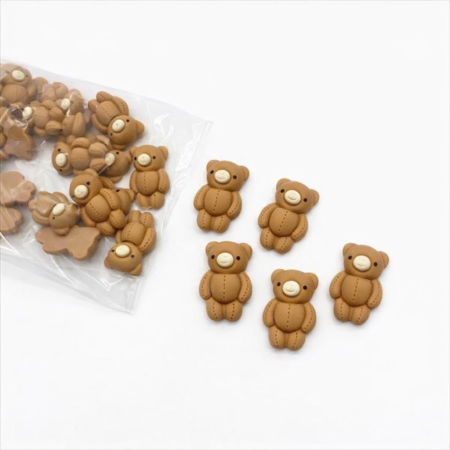 30 قطعة شكل دب لون بني