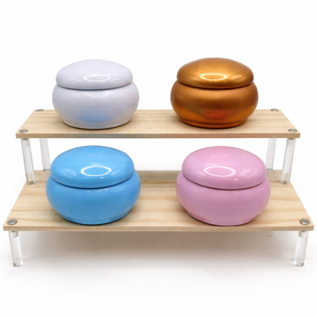 علب معدن لصب الشمع (12 قطعة )