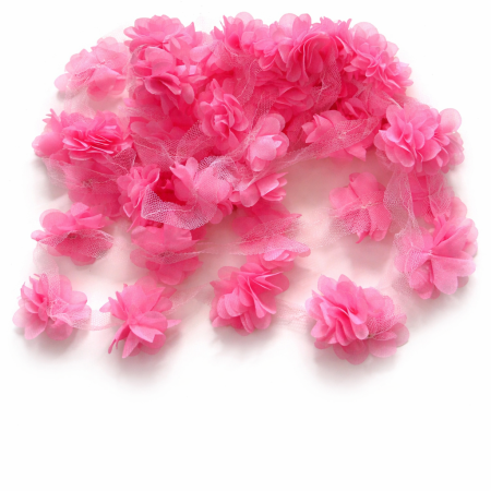 حبل ورد لون زهري120 وردة