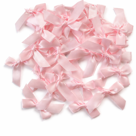 100ببيونة لون زهري مقاس1.5cm