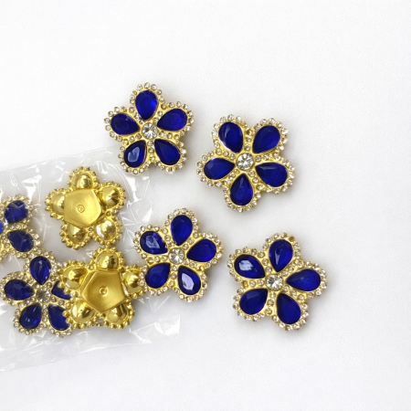 30 قطعة بروش حجم كبير لون نيلي