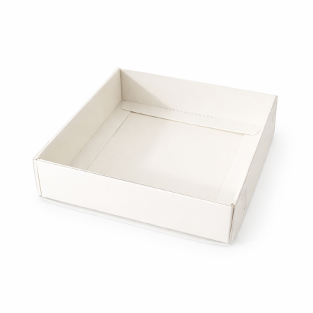 علب 14.14.3 قاعدة أبيض وجه شفاف