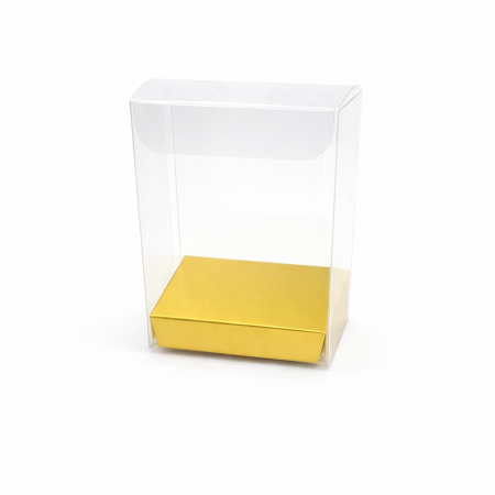 علب pvc 6.6.10cm ذهبي