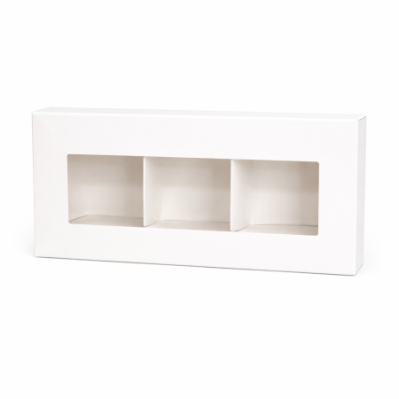 علب الطول 16 العرض7 -مقسمة -لون أبيض-10قطع