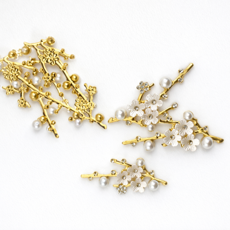 10قطع بروش شكل غصن