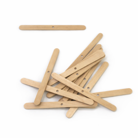 اعواد خشبية لتثبيت فتايل الشمع – 50 قطع