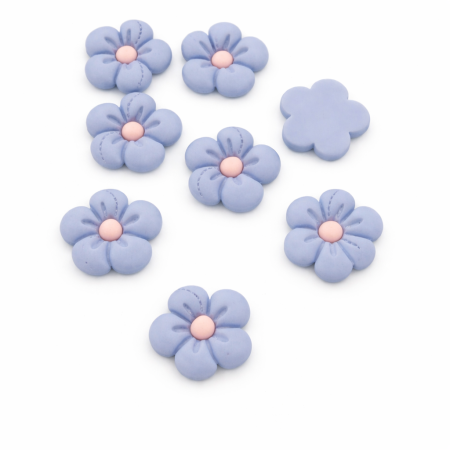 30قطعةشكل وردة لون أزرق