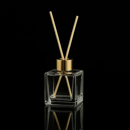 زجاجة معطر جو- مع غطاء لون ذهبي