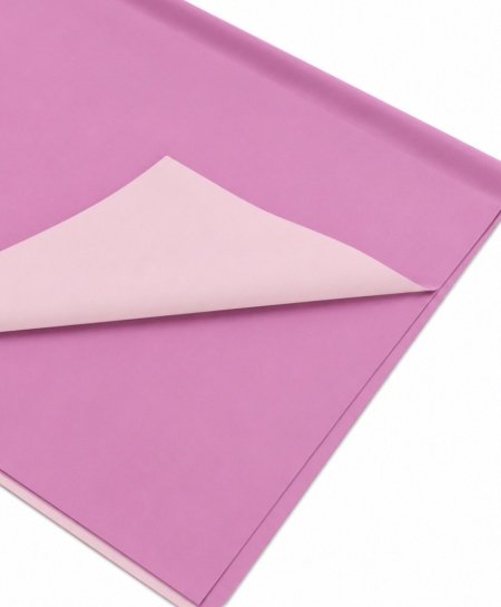 ورق تغليف لون فوشي ووجه زهري بارد 20ورقة