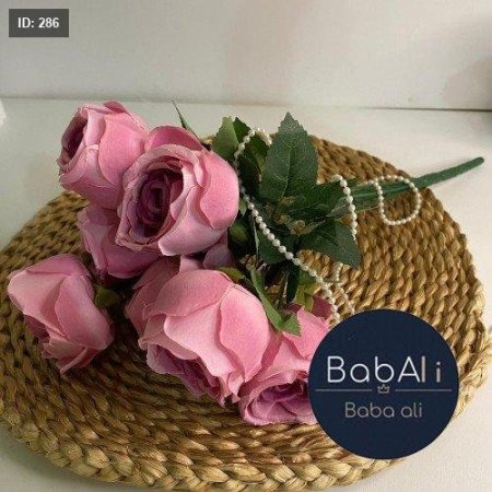 ضمه ورد جوري لون زهري حجم كبير 15 ضمه