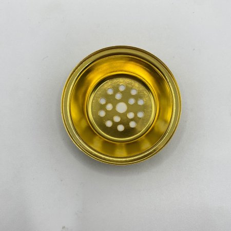 مصفاي مبخرة لون ذهبي مقاس5.8cm