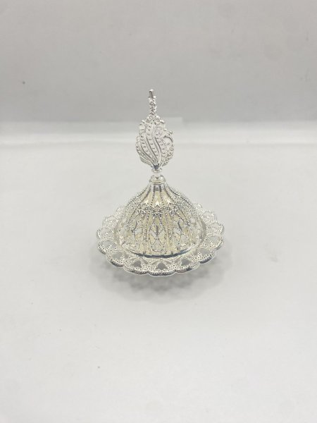 مبخرة معدن لون فضي