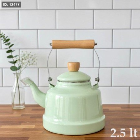 براد شاي 2.5 لتر زينكو فستقي يد خشب