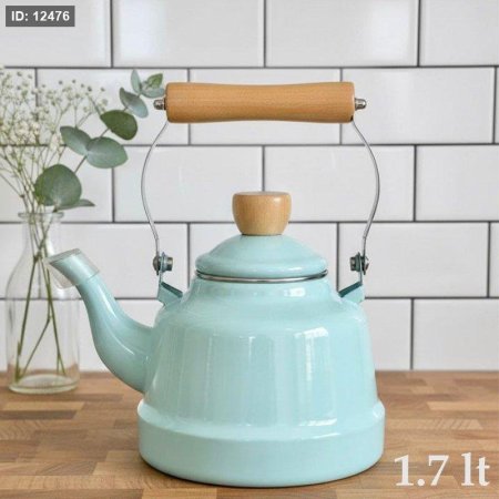 براد شاي 1.7 لتر زينكو ازرق يد خشب